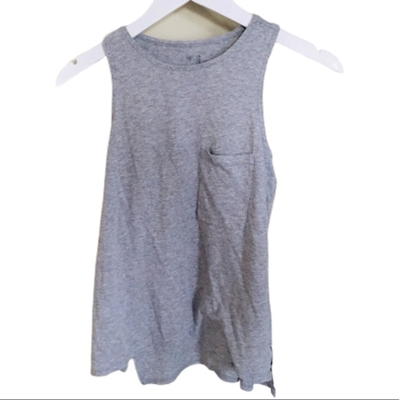 GAP Pocket Muscle Tank/Top Grey With Scoop Neck Size XSmall - Picture 3 of 7